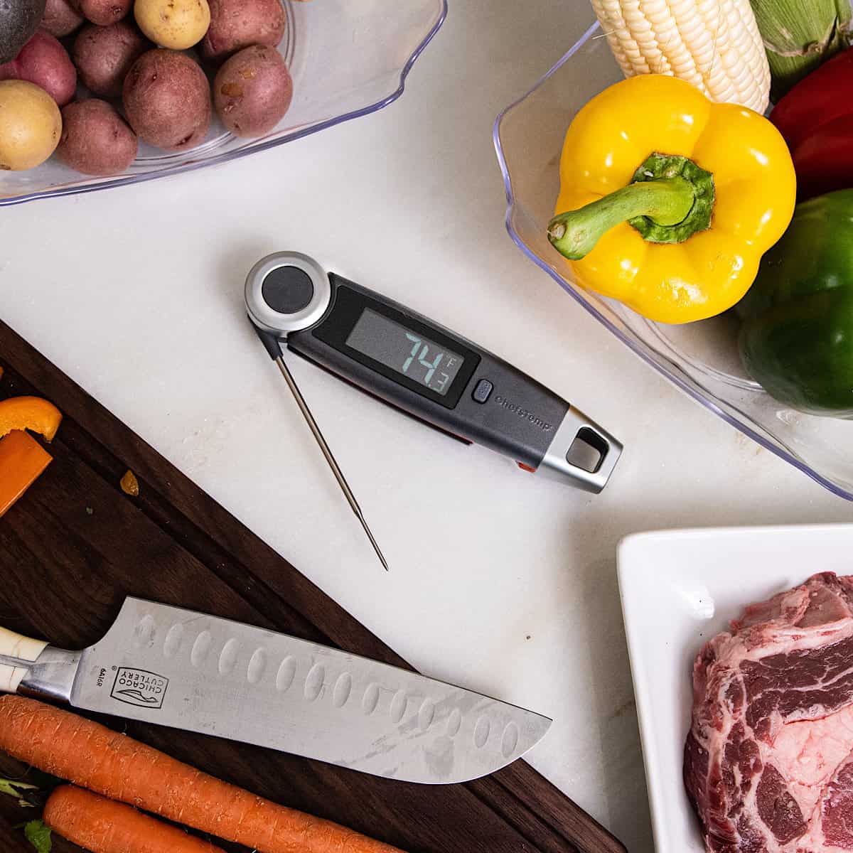  Meat Thermometer Digital Food Thermometer with Electronic Ready  Alarm, Instant Read Thermometer Fork for BBQ Cooking Grilling Kitchen  Gadgets Steak Pork: Home & Kitchen