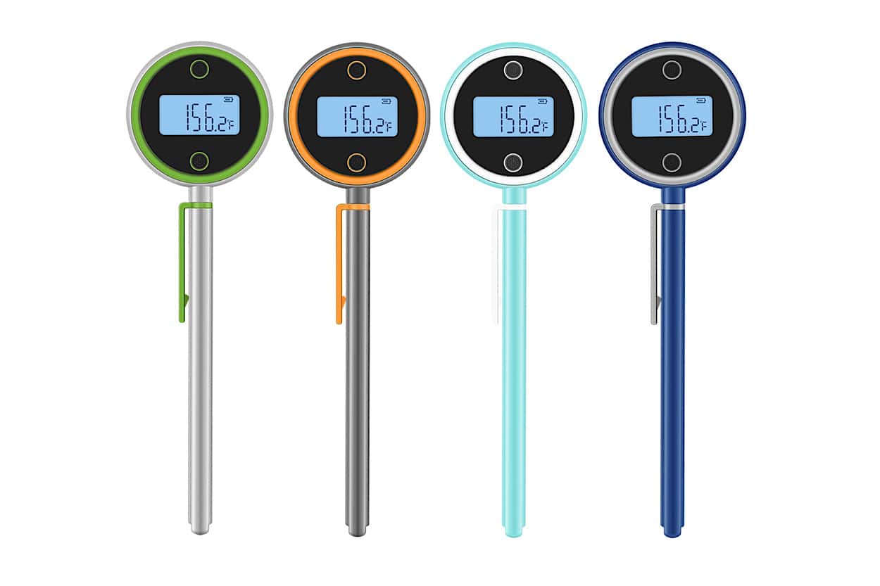Goodful Wired Probe Meat Thermometer with Timer, Programmed with Preset USDA Approved Temperatures for Different Types of Meat, Withstand