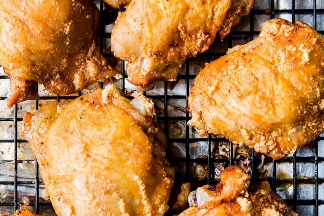 undercooked fried chicken