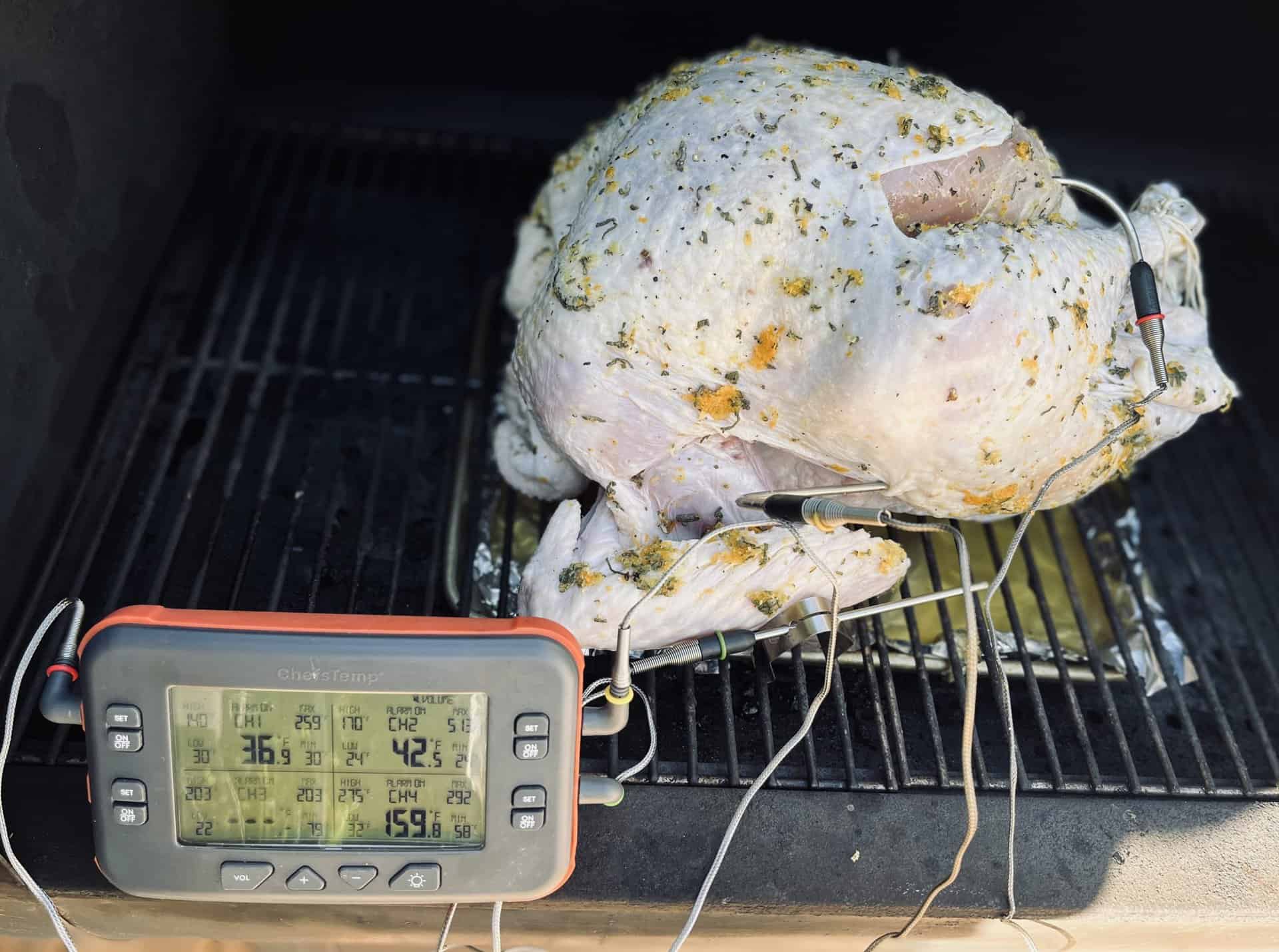 Weston Indoor Smoker Smoked Turkey Legs using Internal Probe 