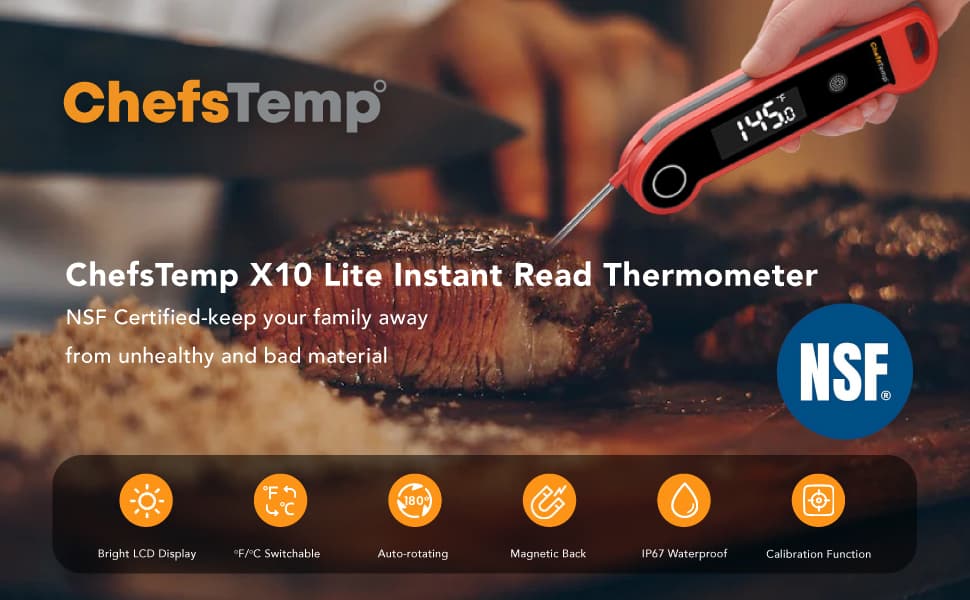 CHEFSTEMP Instant Read Meat Thermometer, 1-Second Meat Thermometer