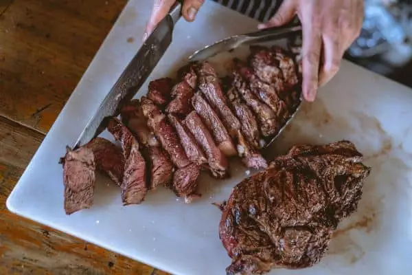 letting the meat sit outside for too long could make the meat too cold to eat.