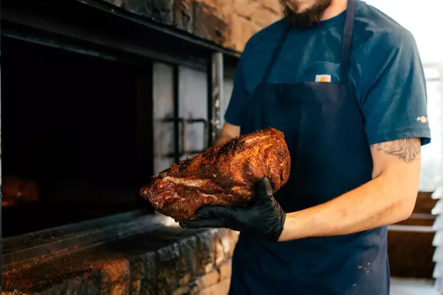 Cooking meat to the right temperature.