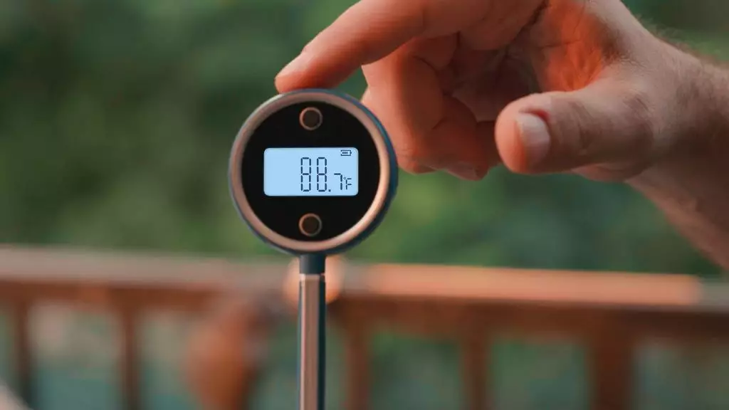 pocket pro rechargeable battery thermometer